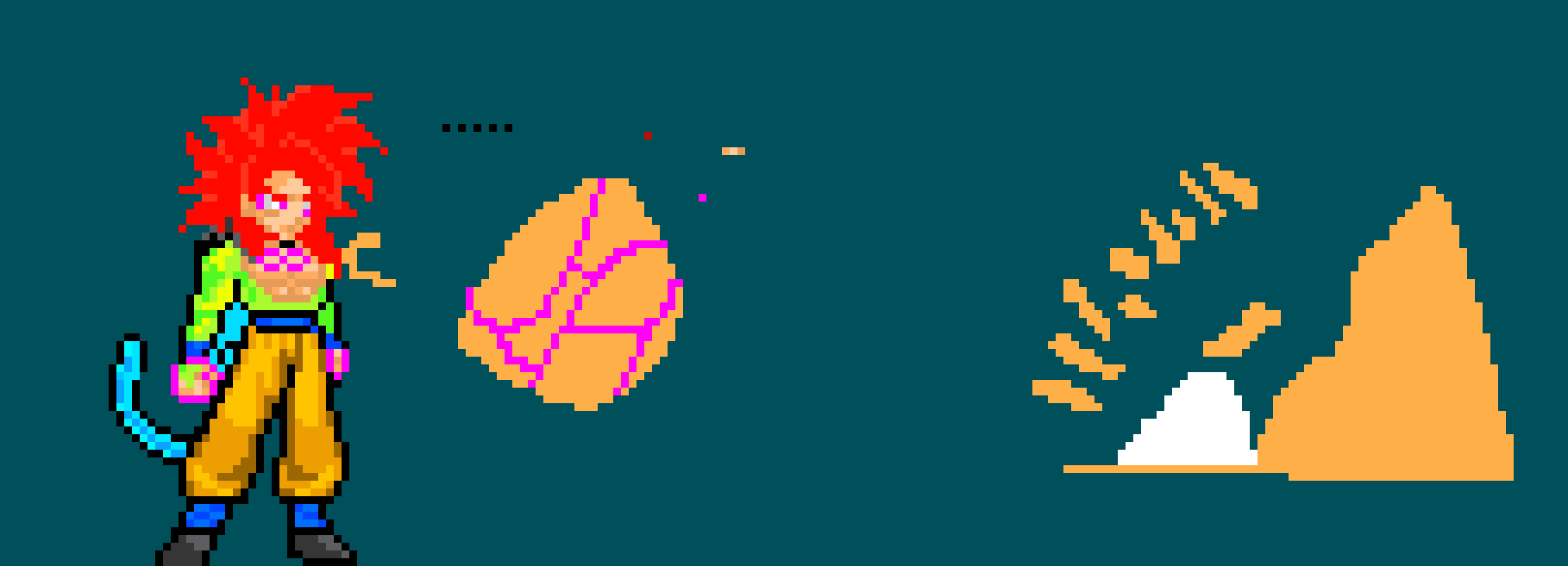 [993fcc] Super Saiyan Infinity Goku Toying With His Enemy