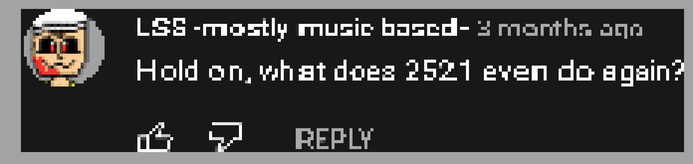 [0043b2] 2521's old voice was weird. And then I commented this.