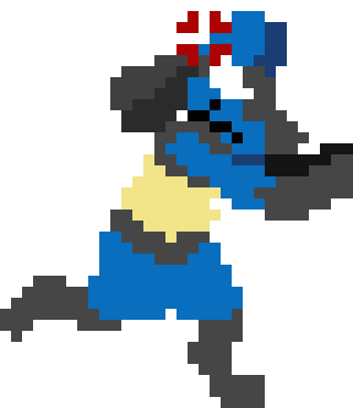 [9664c4] Lucario pushing animation 2