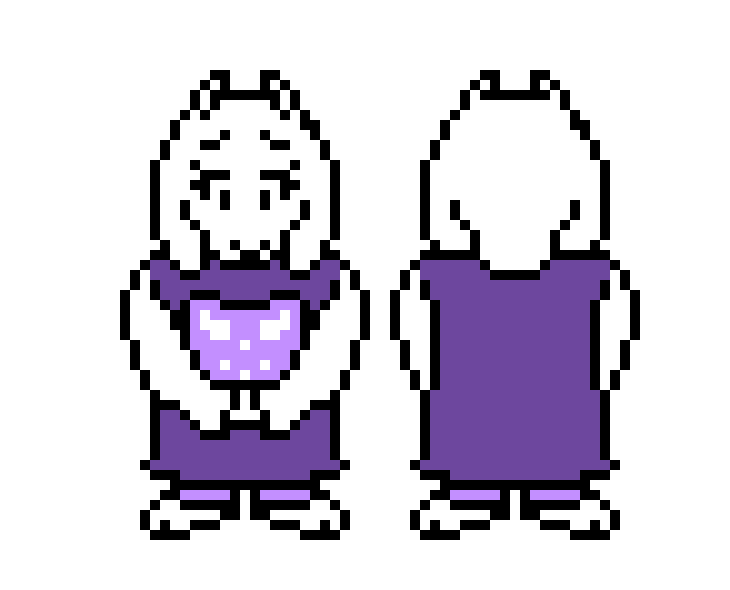 [9664c4] Toriel Back/Front For MedievalTale