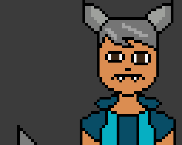 [4fbda4] you look kinda scary with those red eyes- Evan