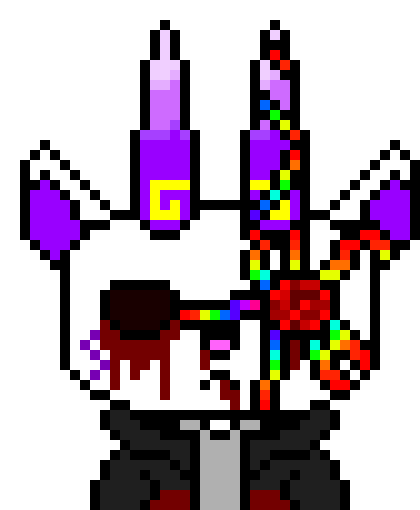 [5b2f3e] Key thing about stage three is that the unaffected eye fatally bleeds along with the nose and mouth, the  veins wrap around any extra parts on the left side of the host, this includes ears, horns, or in Korihi's case, his flaming eyebrows. 