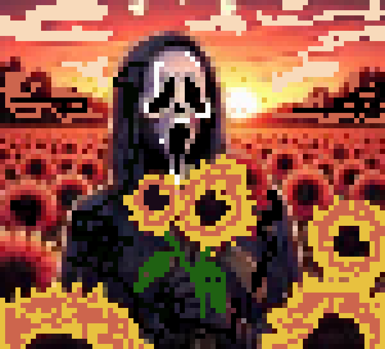 [85c139] ghostface pixel art