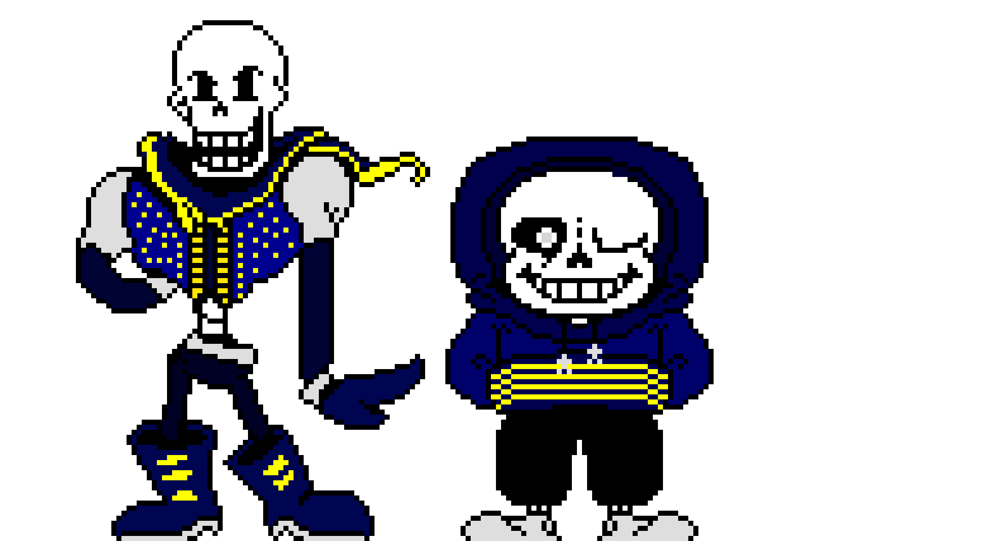 [0ab601] IJ!OuterTale Sans And Papyrus Sprite