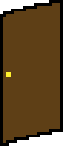 [c50220] Bedroom Door on slant