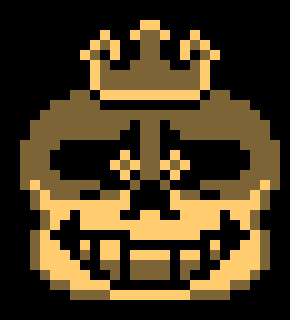 [14e409] But if something is wrong..I can always talk to Paps but he...locked the ruins, letting nobody in. [The King]