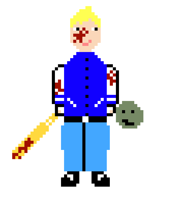 [9664c4] Blue Jacket face view 