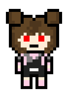 [fa1bf4] Azami Okita pixel sprite ~Role: blackened
