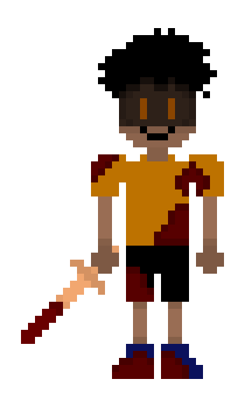 [25d002] Well gosh, looks like I'll just have to try harder! *He does a upper swing, using the wooden blade's weight*