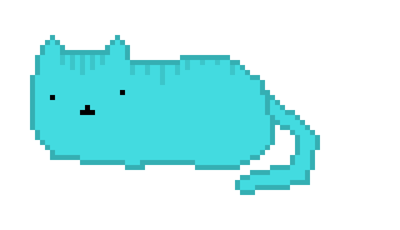 [a11fcf] Turqoise cat