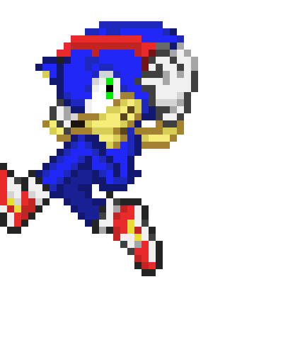 [b6bb08] Modern Sonic w/ Headphones - By APLAWESOME