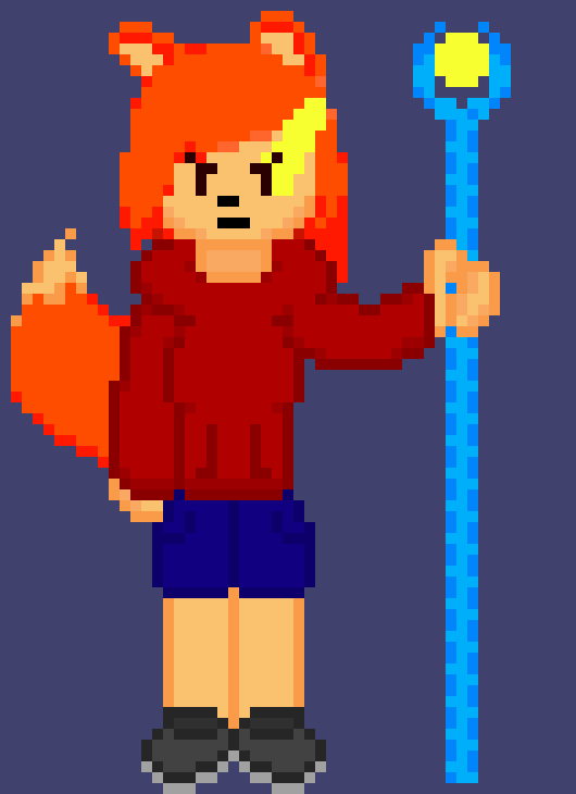 [d8d976] *Flame turns yellow* *Blasts the zombies* -Foxlya