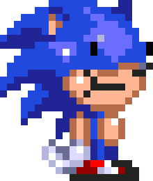 [280a04] Maybe i can... *he spin-dashed out of the wall but goes flying off to god knows where*  {Sunky}