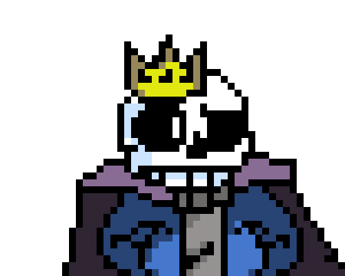 [d6e9f2] trashcan? that sounds a bit rude, but judging by your whole face and the knife in your uh- hand, i assume you call everyone that. [sans]