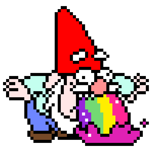 [9664c4] Rainbow Vomit Gnome