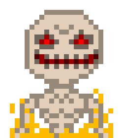 [9664c4] Flaming Skeleton