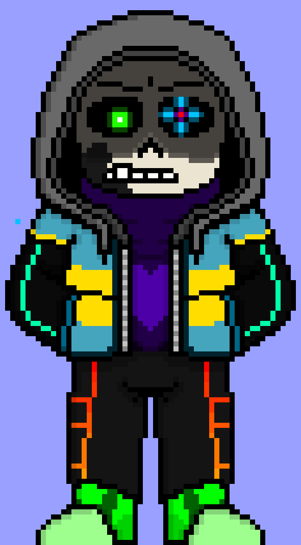 [752b4c] *he jumped up, managing to get to the height that EV was at, and raised his arms, a white sword with a glowing blue blade appearing in his hands* *he swung down with all his strength, aiming for their shoulder*