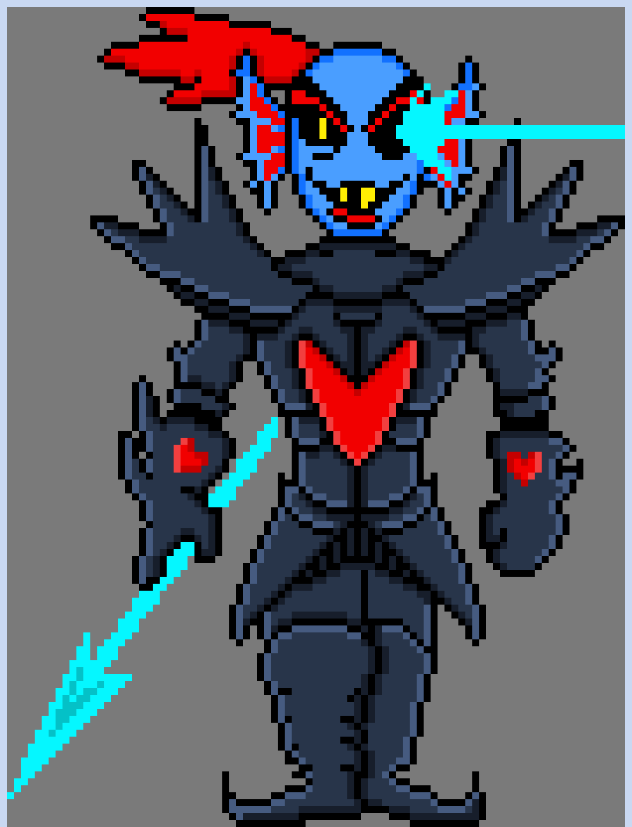 [6fe88b] Undertale Undyne The Undying (colored)