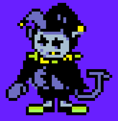 [970cdd] Jevil-*Stops the fight to look at Aidan*WHO MAY YOU BE?