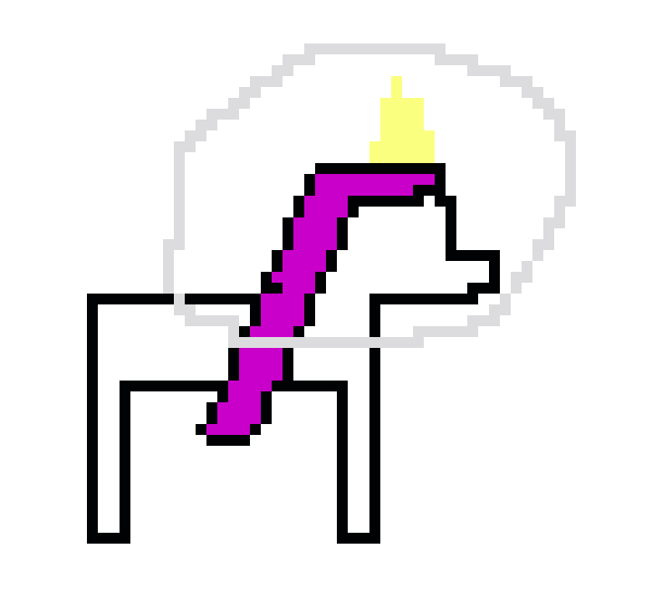 [9664c4] space unicorn logo Kate Cooper