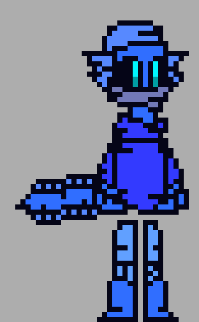 [17d6d3] aw frick i gotta draw it- ok, well i'll just tell you first: it's this tall, completely dark figure that stalks you throughout any level, and hides if you see it. there's one for each floor, and if it gets close, or if you corner it, it attacks.