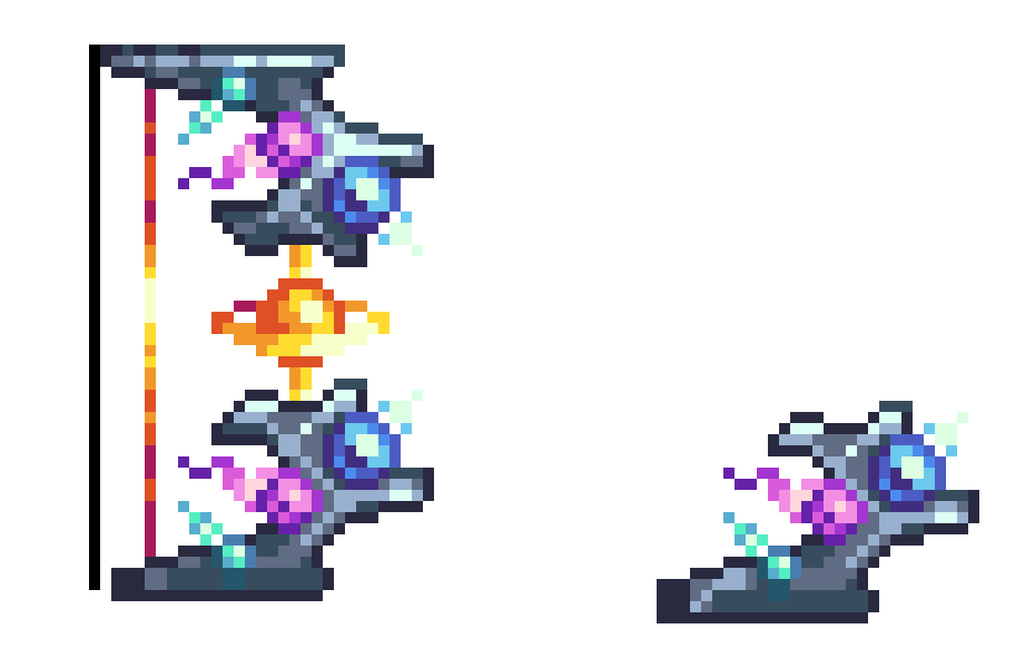 [17d6d3] it's from the calamity mod, it's post moon lord. and it IS made with pillar fragments[Sy-Fy]