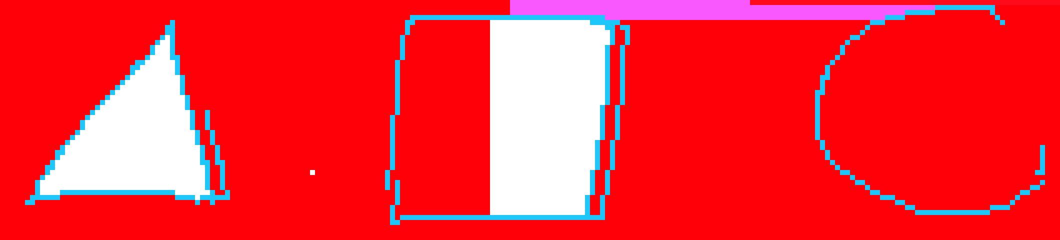 [13ede1] triangle square circle