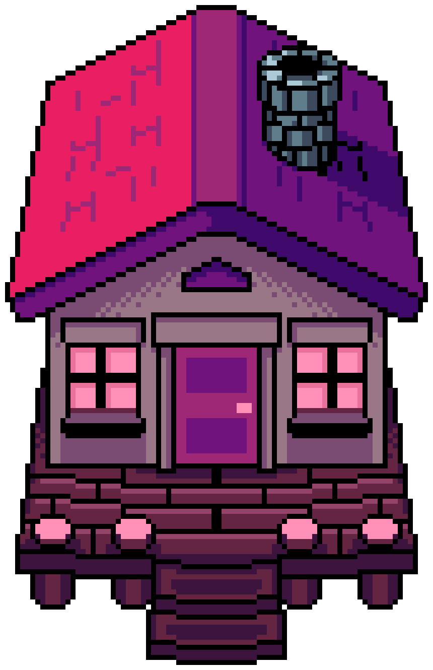 [0df4f5] There's also this pixel house I drew yesterday-