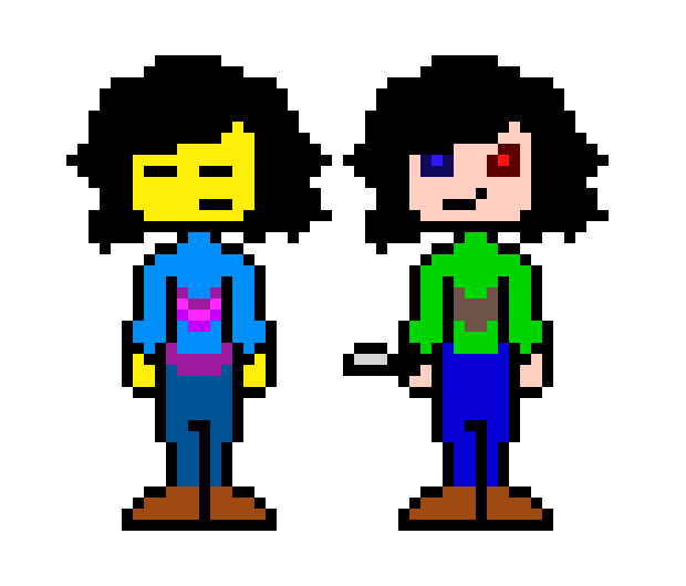 [9664c4] Undertale Sprite frisk and chara's future