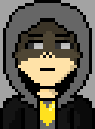 [90896a] Karma... somehow... it appears to already be over. *He's still defensively holding the scythe.*