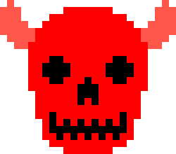 [15278b] Fire Skull 1