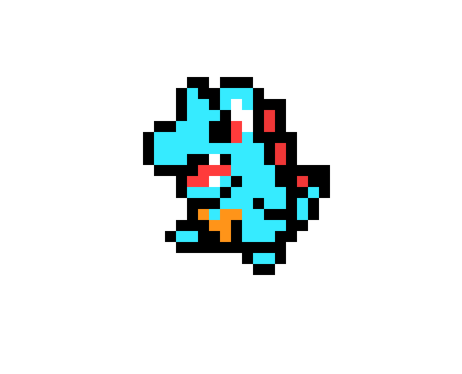 [9664c4] Totodile Pixel Art - Luke Cicero