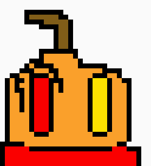 [00fef4] ANYONE ELSE WANT PUMPKIN PIE? -he says as hes slowy losing brain cells-