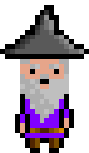 [bb0007] Pixel Wizard Purple Idle AniF2