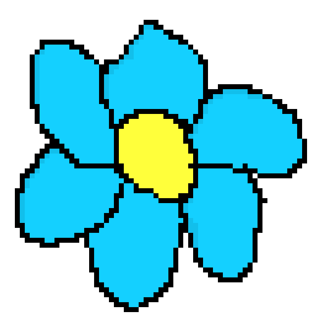 [9664c4] teal flower