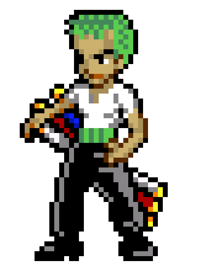 [40bd03] zoro pixel art