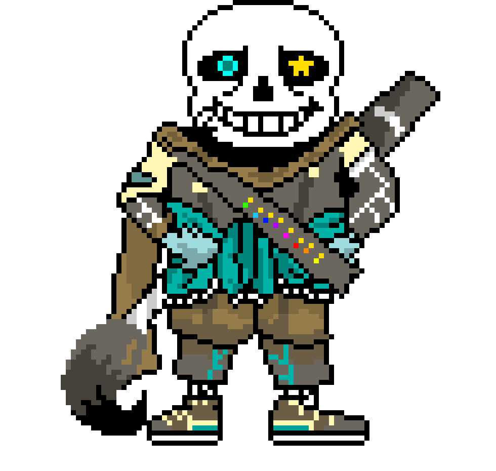 [a1b3a1] Ink Sans Battle Sprite