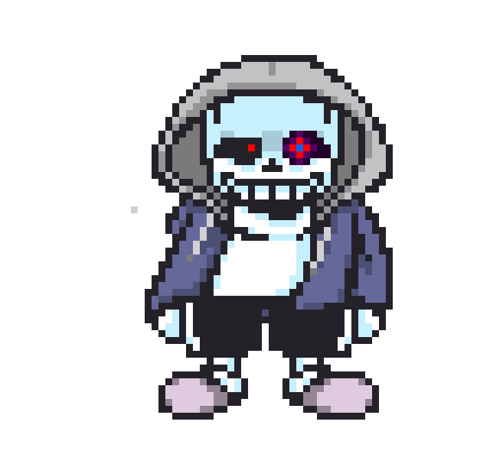[752b4c] Dust Sans Overworld Sprite [Redrawn by Boarderline Reacts, orginal by Flambeworm] {OG Image in desc}