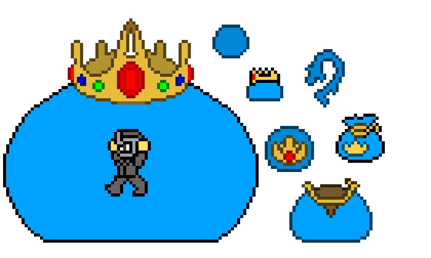 [5f894b] King Slime and his stuff