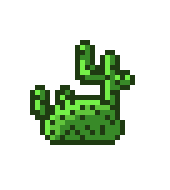 [f2f9ee] Terraria Cactus Slime