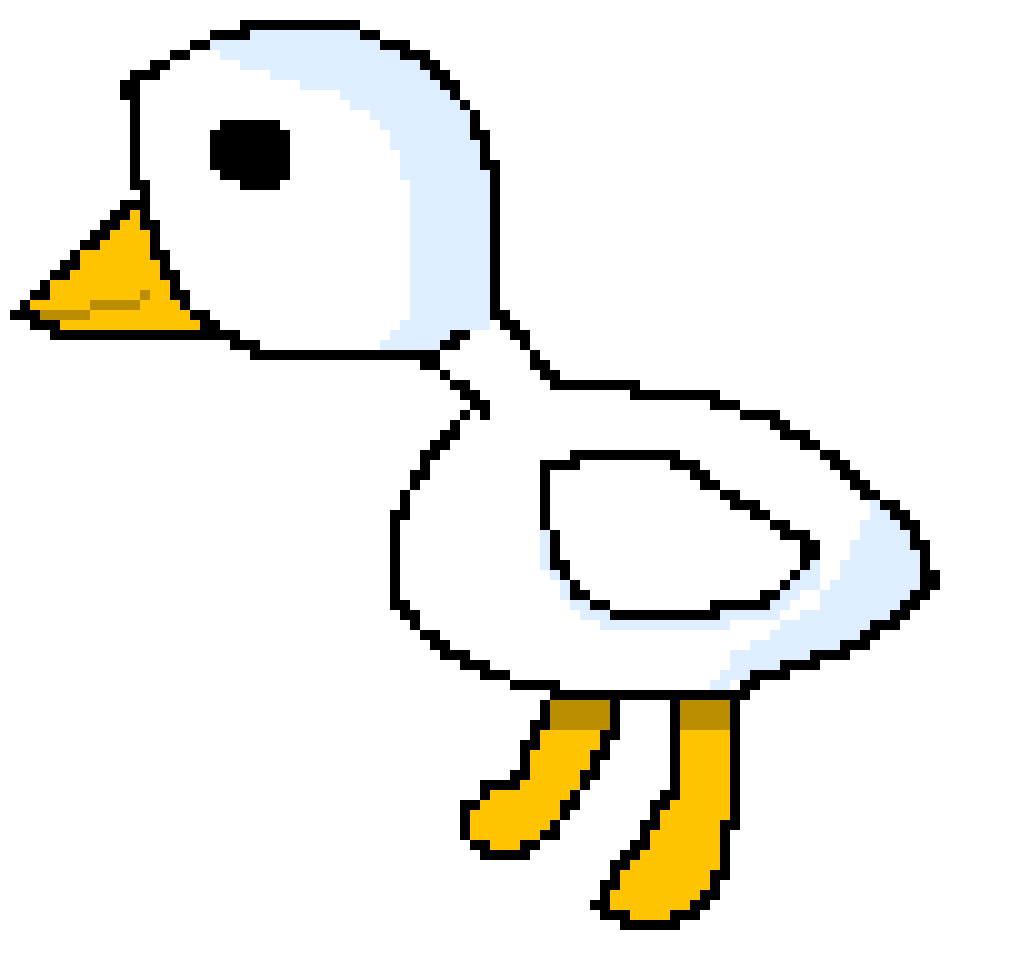 [5b2f3e] -the human sized goose begins eating-