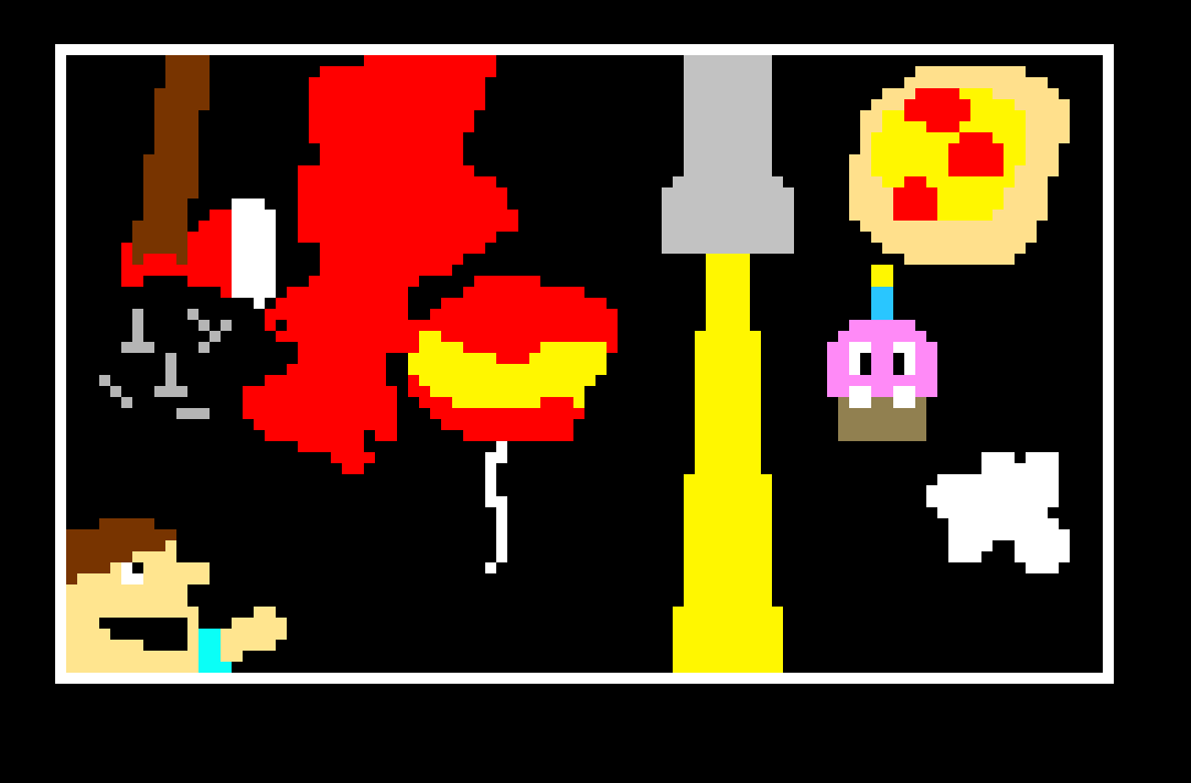 [9664c4] omega plushtrap=omega flowey battle attacks FNAFTALE pixel art challenge