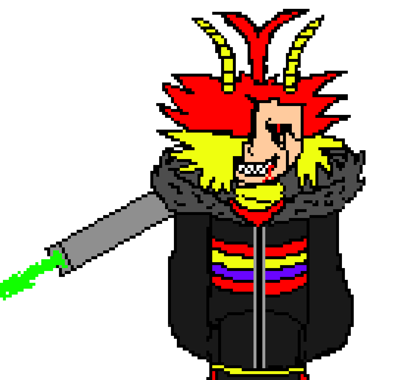 [a4b41a] *He shoot the green laser(which is mean healing) to the guy that lose 100 hp*