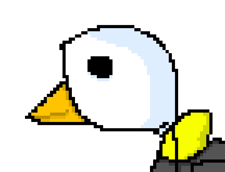 [5b2f3e] -the goose looks around, looking for familar beings-