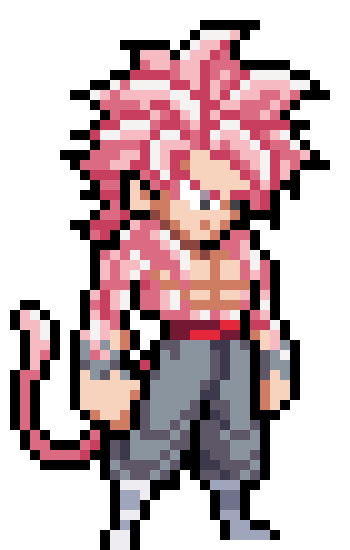 [e890f4] ssjR4 daima goku black