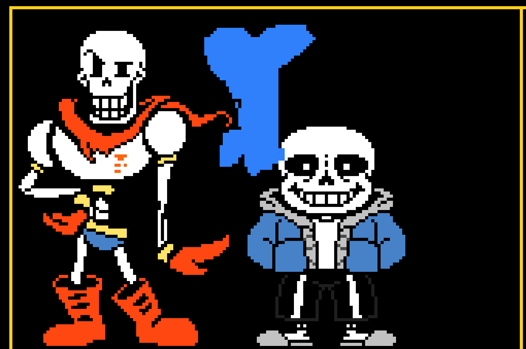[e4f013] Undertale Sans and papyrus title card