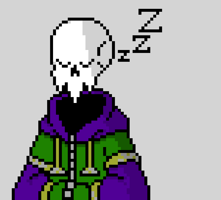 [c4816f] -karma sits behind the counter of his bar...he appears to be sleeping-