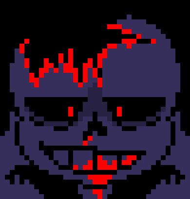 [7ce906] *(Demented took out a shotgun and pointed towards his head, then pulled the trigger.) -Sans