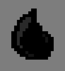 [a34ade] [After the crystal turn dim, touching it suddenly turns it pitch black, it stopped gleaming.. bit it still gives off a reflection]