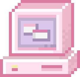 [9b9cad] Computer 2 Pixel Art